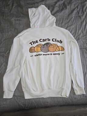 Culturefly Pusheen Let's Roll Carb Club Zip Up Hoodie